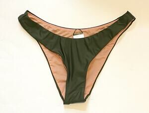 J. Crew High Leg Swim Bikini Bottom Green Size XS NEW
